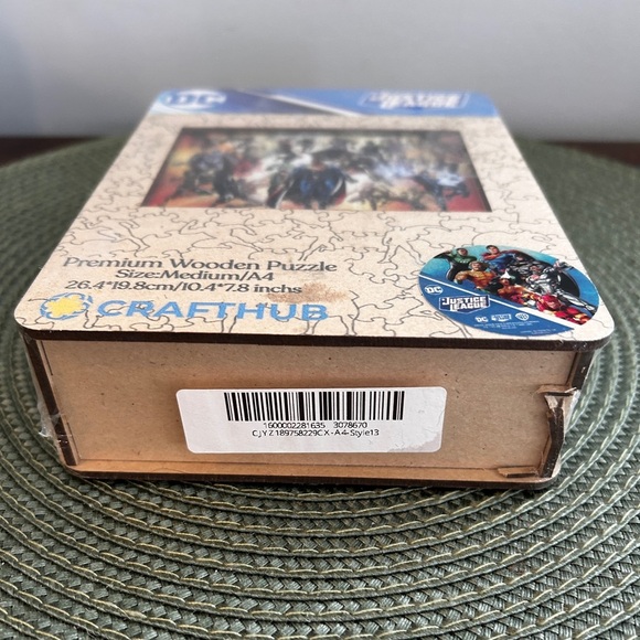 Justice League DC: CraftHub Wooden Jigsaw Puzzles New In Sealed Box *Rare* - Picture 6 of 6